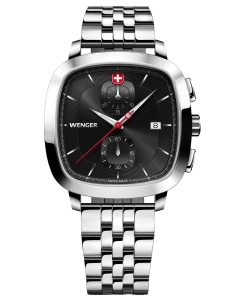 Купить Швейцарские наручные часы Wenger 01.1933.101 с хронографом в E-mobi