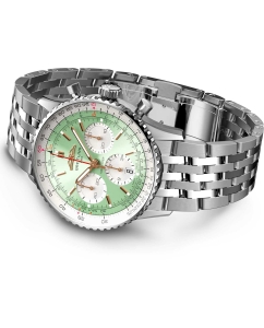 Купить Швейцарские механические наручные часы Breitling AB0139211L1A1 с хронографом  в E-mobi