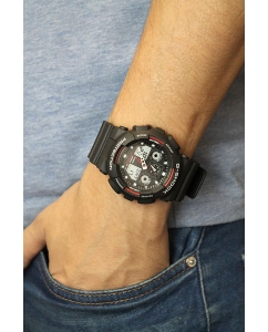 Купить Японские наручные часы Casio G-SHOCK GA-100-1A4 с хронографом  в E-mobi