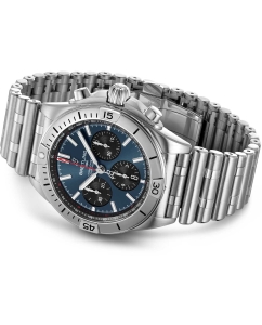 Купить Швейцарские механические наручные часы Breitling AB0134101C1A1 с хронографом  в E-mobi