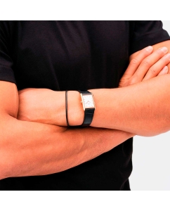 Купить Наручные часы Daniel Wellington Bound 35x24 Black croc leather RG White  в E-mobi