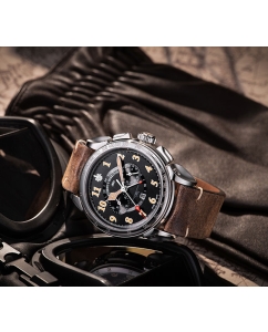 Купить Швейцарские механические наручные часы Cuervo y Sobrinos 3201.1CN с хронографом  в E-mobi