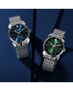 Купить Швейцарские механические наручные часы Cuervo y Sobrinos 3101B.1ASV  в E-mobi