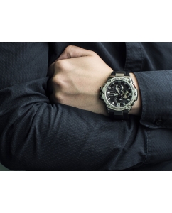 Купить Японские наручные часы Casio G-SHOCK GST-B100-1A с хронографом  в E-mobi