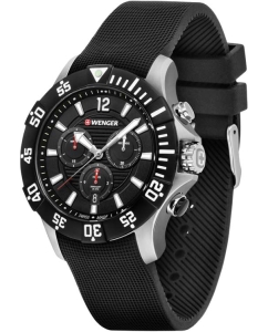 Купить Швейцарские наручные часы Wenger 01.0643.118 с хронографом  в E-mobi