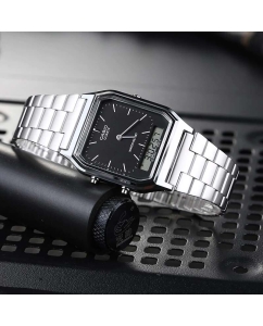 Купить Японские наручные часы Casio Vintage AQ-230A-1D с хронографом  в E-mobi