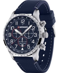 Купить Швейцарские наручные часы Wenger 01.1543.117 с хронографом  в E-mobi