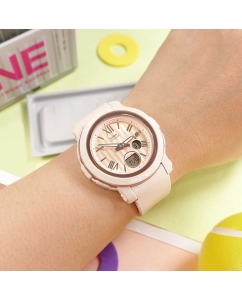 Купить Японские наручные часы Casio Baby-G BGA-290SW-4A с хронографом  в E-mobi