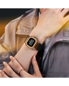 Купить Японские наручные часы Casio G-SHOCK GM-S5600GB-1 с хронографом  в E-mobi