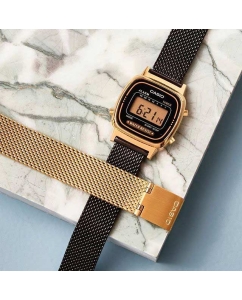 Купить Японские наручные часы Casio Vintage LA-670WEMB-1E с хронографом  в E-mobi