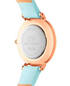 Купить Наручные часы Daniel Wellington Petite 28 Blue leather RG Blue MOP  в E-mobi