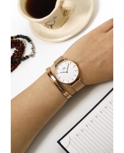 Купить Наручные часы Daniel Wellington Petite 36 Melrose RG White  в E-mobi