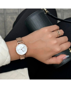 Купить Наручные часы Daniel Wellington Petite Lumine 28 5-Link RG MOP White  в E-mobi