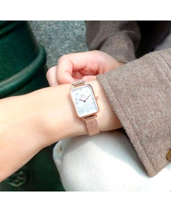 Купить Наручные часы Daniel Wellington Quadro 20x26 Lumine RG MOP White  в E-mobi