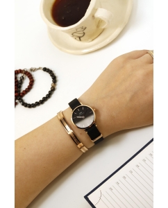 Купить Наручные часы Daniel Wellington Petite 28 Cornwall RG Black  в E-mobi
