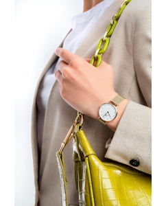 Купить Наручные часы Daniel Wellington Petite 28 Pressed Evergold Lumine G White  в E-mobi