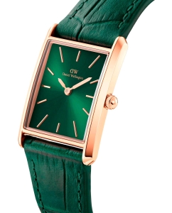 Купить Наручные часы Daniel Wellington Bound 32x22 Green croc leather RG Emerald Sunray  в E-mobi