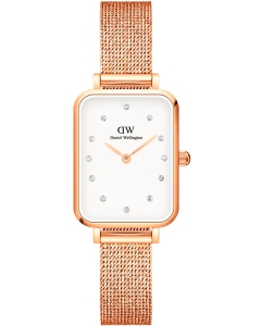 Купить Наручные часы Daniel Wellington Quadro 20X26 Pressed Melrose Lumine RG White в E-mobi