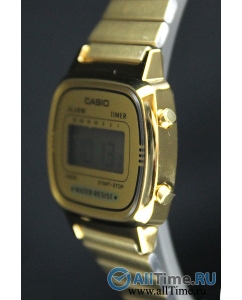 Купить Японские наручные часы Casio Vintage LA-670WEGA-9E с хронографом  в E-mobi
