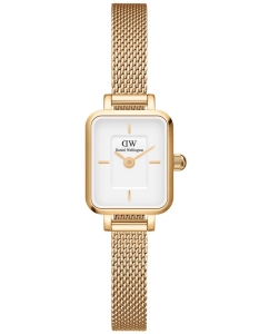 Купить Наручные часы Daniel Wellington Quadro Mini 15.4x18.2 Evergold G White в E-mobi