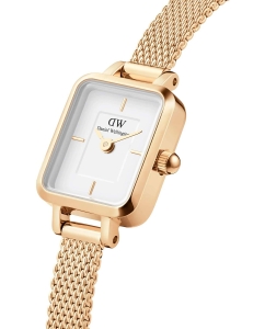 Купить Наручные часы Daniel Wellington Quadro Mini 15.4x18.2 Evergold G White  в E-mobi
