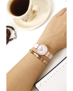 Купить Наручные часы Daniel Wellington Petite 28 Coral RG MOP  в E-mobi