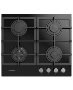 Купить Встраиваемая варочная панель газовая HYUNDAI HHG 6434 BG черный в E-mobi