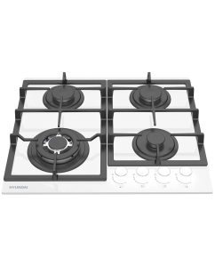 Купить Встраиваемая варочная панель газовая HYUNDAI HHG 6436 WG белый  в E-mobi