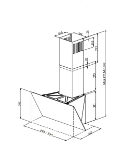Купить Вытяжка Monsher ASTRA 50 Noir  в E-mobi