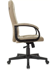 Купить Кресло руководителя Бюрократ CH 002, ткань, песочный  в E-mobi