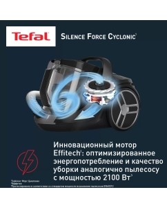 Купить Пылесос Tefal TW7256EA коричневый, черный  в E-mobi