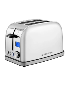 Купить Тостер MAUNFELD MF-821WH серебристый  в E-mobi
