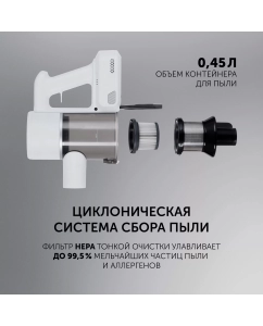Купить Пылесос Polaris PVCS 3060 белый  в E-mobi