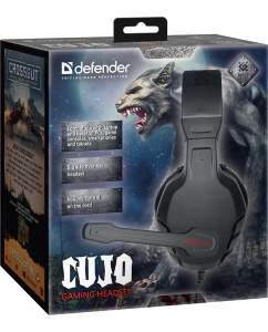 Купить Игровые наушники с микрофоном Defender Сujo черный+красный, провод 2м  в E-mobi