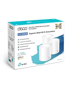 Купить Wi-Fi Mesh-система TP-Link Deco X60 (3-Pack) White  в E-mobi