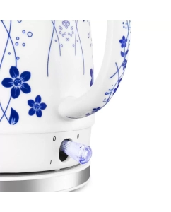 Купить Чайник электрический Kitfort КТ-6788 1 л белый, синий  в E-mobi