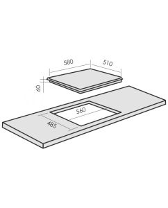 Купить Встраиваемая варочная панель газовая MBS PG-602 серебристый  в E-mobi