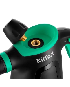 Купить Пароочиститель Kitfort КТ-9170-2 черный, зеленый  в E-mobi