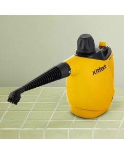 Купить Пароочиститель Kitfort КТ-9140-1 черный, желтый  в E-mobi
