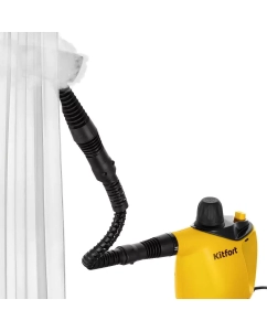 Купить Пароочиститель Kitfort КТ-9140-1 черный, желтый  в E-mobi