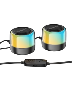 Купить Портативная колонка Borofone BP12 Bluetooth 5.2 5W*2 Black  в E-mobi