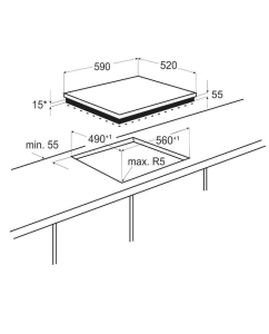 Купить Встраиваемая варочная панель электрическая Exiteq EXH 319CB черный  в E-mobi