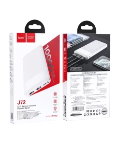 Купить Внешний аккумулятор Hoco 10000 mah J72 белый в E-mobi