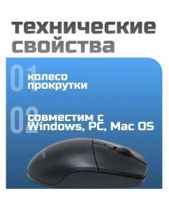 Купить Беспроводная мышь Philips SPK7347 черный (SPK7347B/60)  в E-mobi