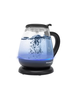 Купить Чайник электрический Polaris PWK 1077CGL 1 л синий, прозрачный в E-mobi