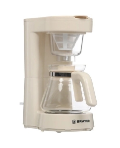 Купить Кофеварка капельного типа Brayer BR1123YE бежевый в E-mobi