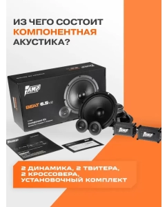 Купить Акустика компонентная AMP Beat 6.5 v2  в E-mobi