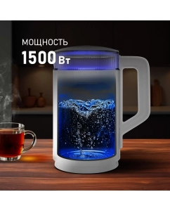 Купить Чайник электрический Weissgauff WK 1520 Dw Touch BodyCool  в E-mobi