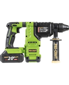 Купить Перфоратор аккумуляторный бесщеточный PROCRAFT PHA30 20В 2,8 Дж (2 АКБ+ЗУ) Кейс PHA30 Li Set  в E-mobi