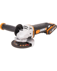 Купить Аккумуляторная угловая шлифмашина WORX кейс WX800 в E-mobi